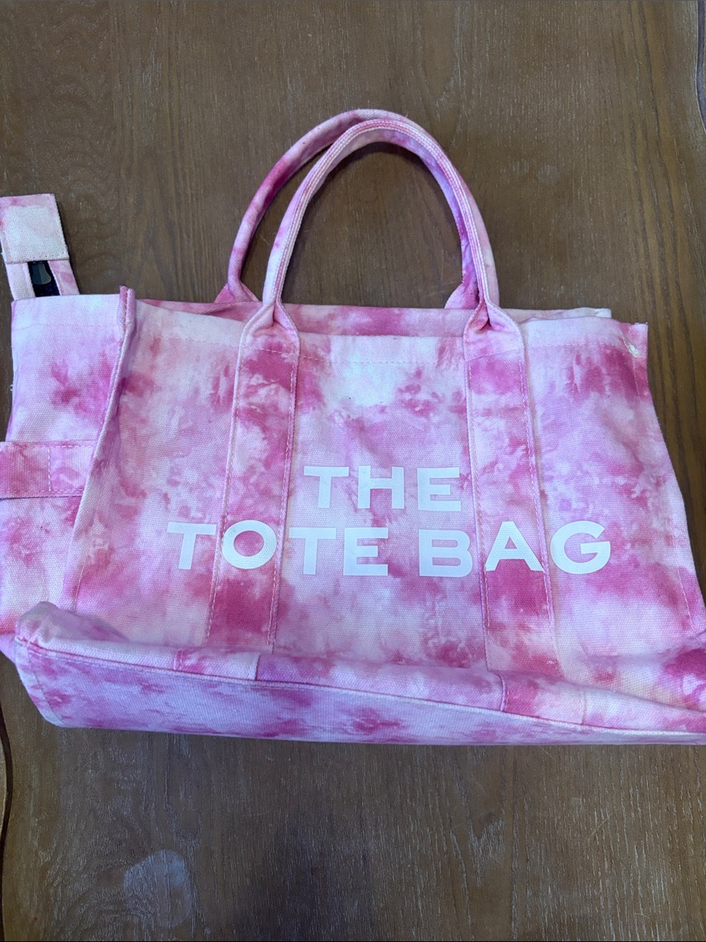 The Tote Bag Pink Tie-Dye Canvas Tote